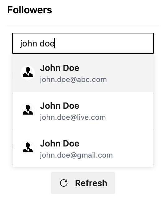 Search and Add Followers Screenshot